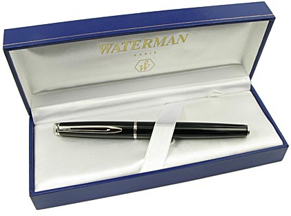 Stylo plume H�misph�re laqu� noir attributs chrom�s de Waterman - photo 4