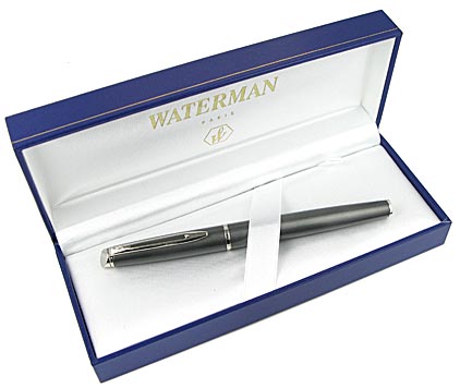 Stylo plume H�misph�re satin� gris attributs chrom�s de Waterman - photo 5