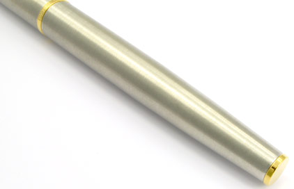 Roller H�misph�re Acier satin� attributs dor�s de Waterman - photo.