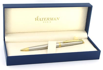 Stylo bille H�misph�re acier attributs dor�s de Waterman - photo 3