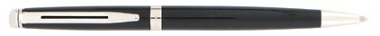 Stylo bille H�misph�re laqu� noir attributs palladi�s de Waterman, cliquez pour plus de d�tails sur ce stylo...