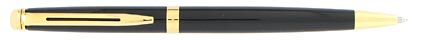 Stylo bille H�misph�re laqu� noir attributs dor�s de Waterman