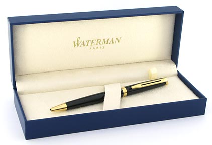 Stylo bille H�misph�re laqu� noir attributs dor�s de Waterman - photo 3