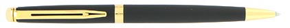 Stylo bille H�misph�re noir mat attributs dor�s de Waterman, cliquez pour plus de d�tails sur ce stylo...