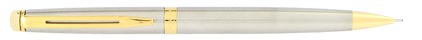 Portemine 0,5 H�misph�re acier attributs dor�s de Waterman, cliquez pour plus de d�tails sur ce stylo...