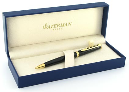 Portemine 0,5 H�misph�re laqu� noir attributs dor�s de Waterman - photo 3
