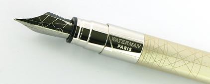 Stylo plume Perspective Champagne attributs palladi�s de Waterman - photo 3