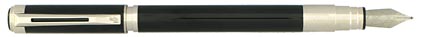 Stylo plume Perspective laqu� noir attributs palladi�s de Waterman, cliquez pour plus de d�tails sur ce stylo...