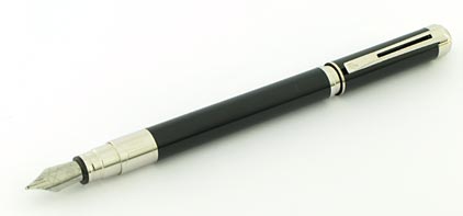 Stylo plume Perspective laqu� noir attributs palladi�s de Waterman - photo.