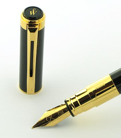 Stylo plume Perspective laqu� noir attributs dor�s de Waterman - photo 2