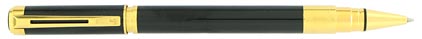 Roller Perspective laqu� noir attributs dor�s de Waterman, cliquez pour plus de d�tails sur ce stylo...